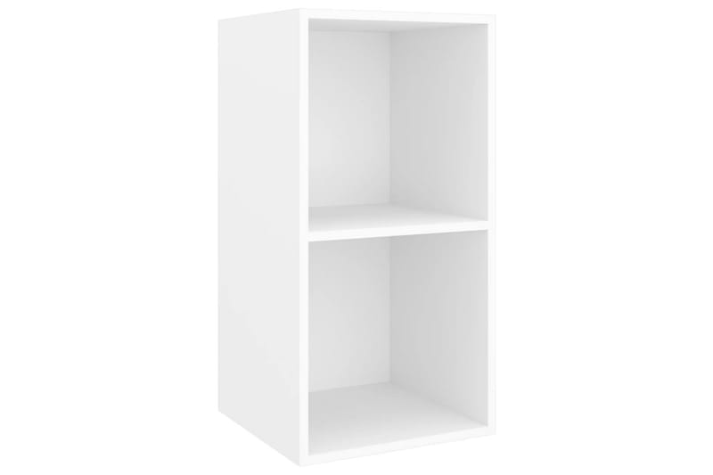Vegghengt TV-benk hvit 37x37x72 cm sponplate - Hvit - Møbler - Mediamøbel & tv møbel - TV-benk & mediabenk