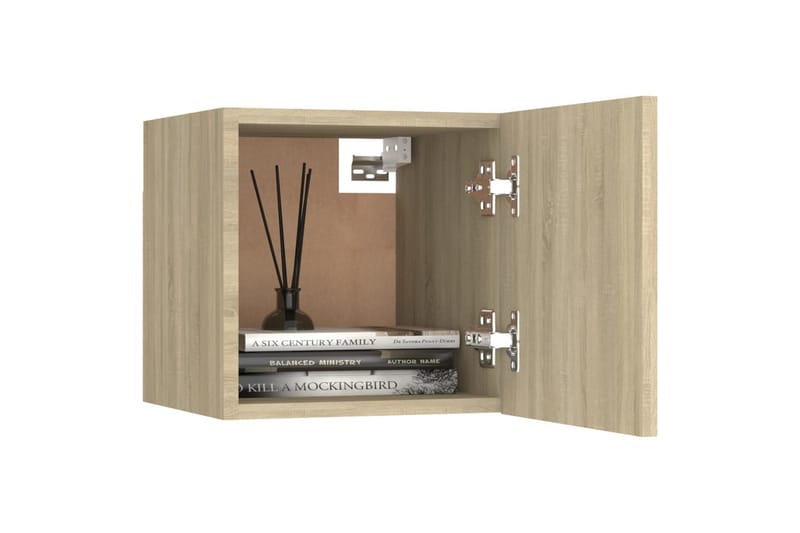 Vegghengt TV-benk sonoma eik 30,5x30x30 cm - Brun - Møbler - Mediamøbel & tv møbel - TV-benk & mediabenk