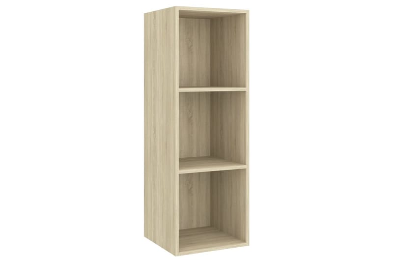 Vegghengt TV-benk sonoma eik 37x37x107 cm sponplate - Brun - Møbler - Mediamøbel & tv møbel - TV-benk & mediabenk