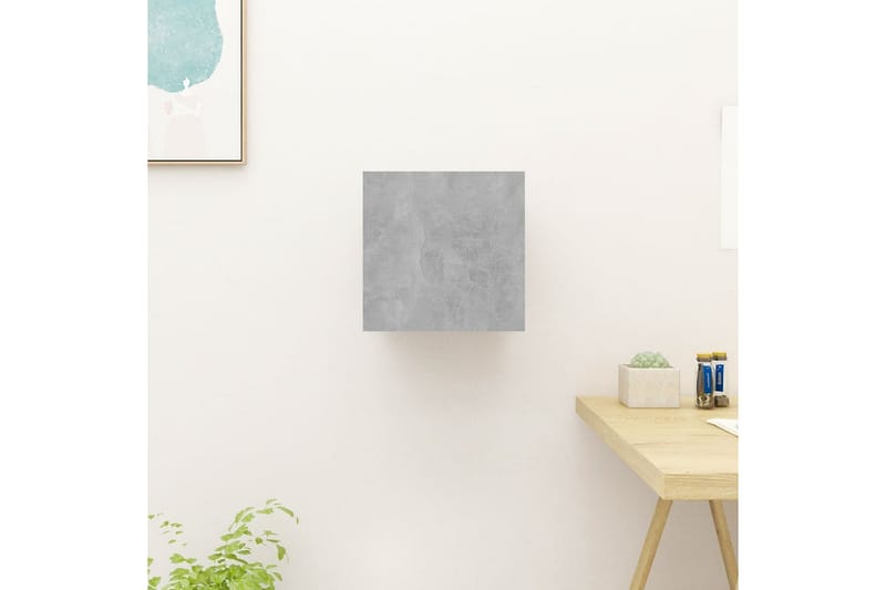 Vegghengte TV-benk betonggrå 30,5x30x30 cm - Grå - Møbler - Mediamøbel & tv møbel - TV-benk & mediabenk