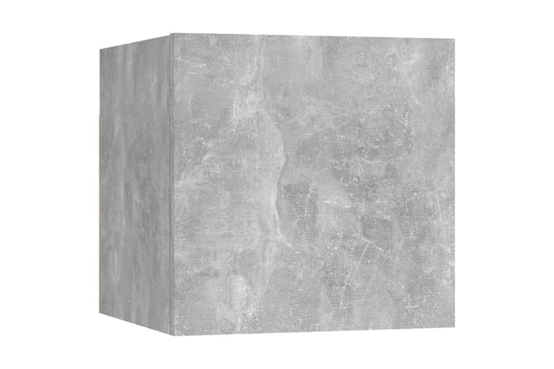 Vegghengte TV-benker 2 stk betonggrå 30,5x30x30 cm - Grå - Møbler - Mediamøbel & tv møbel - TV-benk & mediabenk