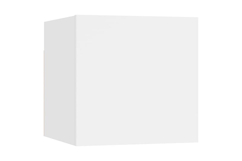 Vegghengte TV-benker 2 stk hvit 30,5x30x30 cm - Hvit - Møbler - Mediamøbel & tv møbel - TV-benk & mediabenk