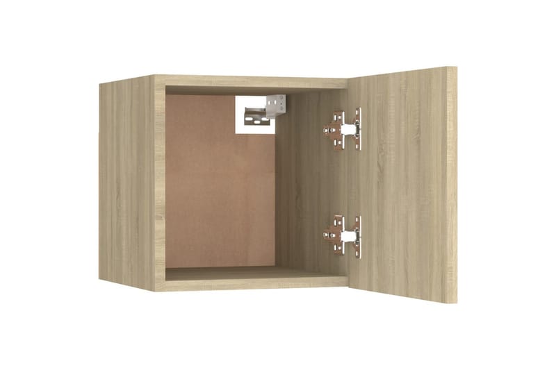 Vegghengte TV-benker 2 stk sonoma eik 30,5x30x30 cm - Brun - Møbler - Mediamøbel & tv møbel - TV-benk & mediabenk