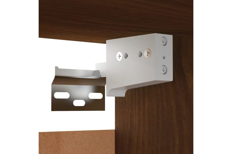 Vegghengte TV-benker 4 stk brun eik 30,5x30x30 cm - Brun - Møbler - Mediamøbel & tv møbel - TV-benk & mediabenk