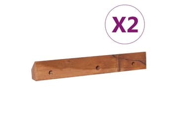 Veggmontert TV-benk 90x30x30 cm heltre teak - Brun - Møbler - Mediamøbel & tv møbel - TV-benk & mediabenk