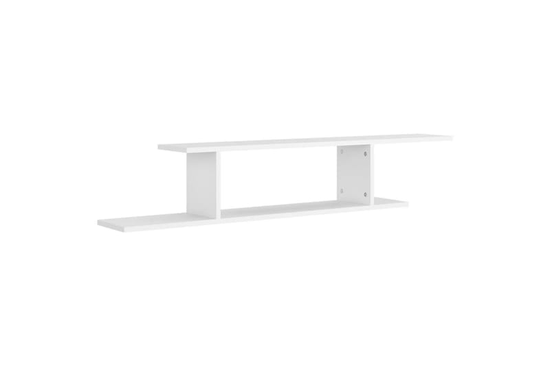 Veggmontert TV-hylle hvit 125x18x23 cm sponplate - Hvit - Møbler - Mediamøbel & tv møbel - TV-benk & mediabenk