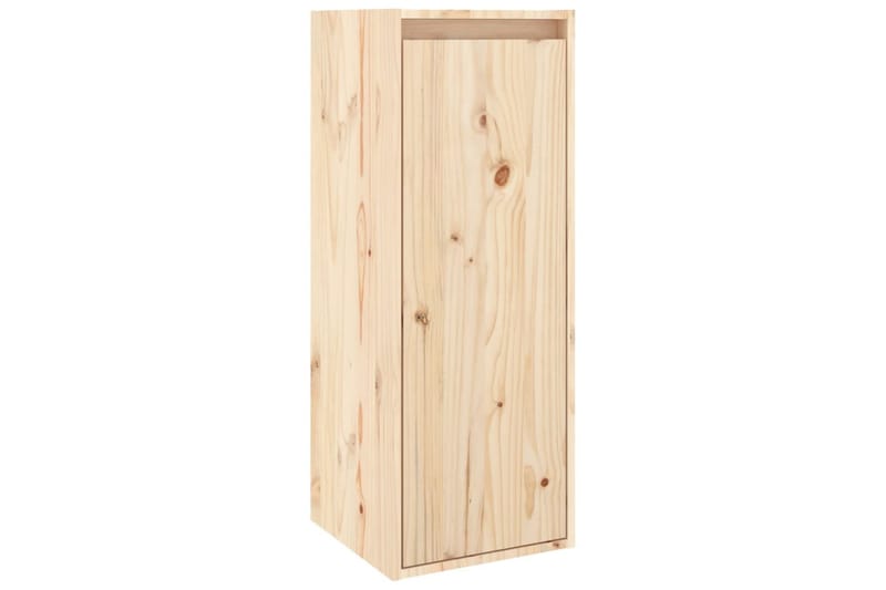 Veggskap 2 stk 30x30x80 cm heltre furu - Brun - Møbler - Mediamøbel & tv møbel - TV-benk & mediabenk