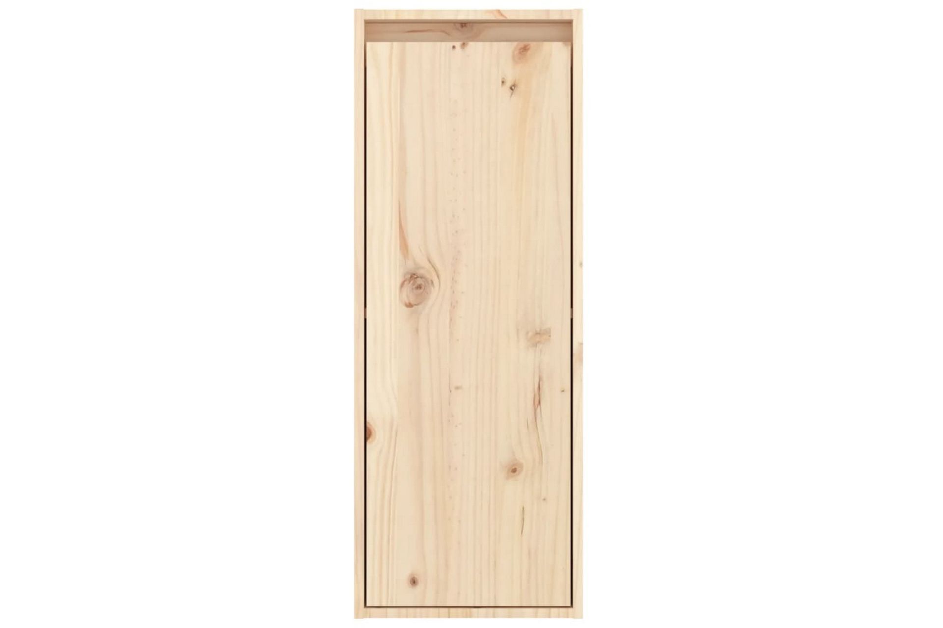 Veggskap 2 stk 30x30x80 cm heltre furu - Brun - Møbler - Mediamøbel & tv møbel - TV-benk & mediabenk