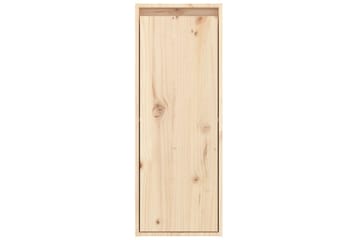 Veggskap 2 stk 30x30x80 cm heltre furu - Brun - Møbler - Mediamøbel & tv møbel - TV-benk & mediabenk