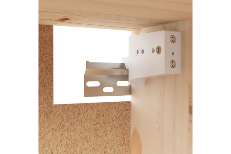 Veggskap 2 stk 45x30x35 cm heltre furu - Brun - Møbler - Mediamøbel & tv møbel - TV-benk & mediabenk