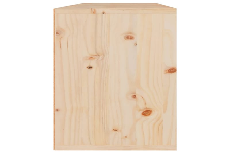 Veggskap 2 stk 45x30x35 cm heltre furu - Brun - Møbler - Mediamøbel & tv møbel - TV-benk & mediabenk