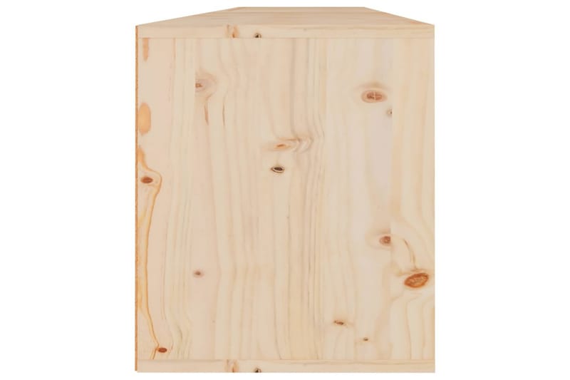 Veggskap 2 stk 80x30x35 cm heltre furu - Brun - Møbler - Mediamøbel & tv møbel - TV-benk & mediabenk