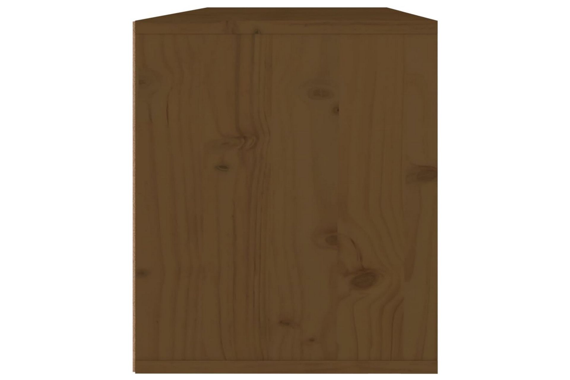 Veggskap 2 stk honningbrun 45x30x35 cm heltre furu - Brun - Møbler - Mediamøbel & tv møbel - TV-benk & mediabenk