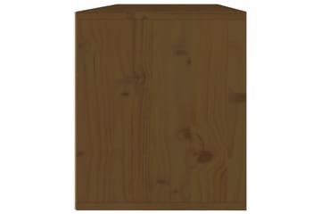Veggskap 2 stk honningbrun 45x30x35 cm heltre furu - Brun - Møbler - Mediamøbel & tv møbel - TV-benk & mediabenk