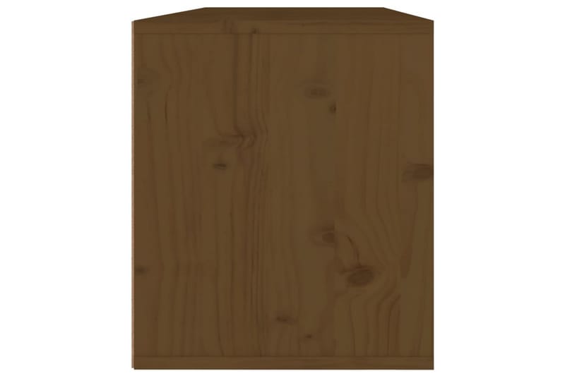 Veggskap 2 stk honningbrun 45x30x35 cm heltre furu - Brun - Møbler - Mediamøbel & tv møbel - TV-benk & mediabenk