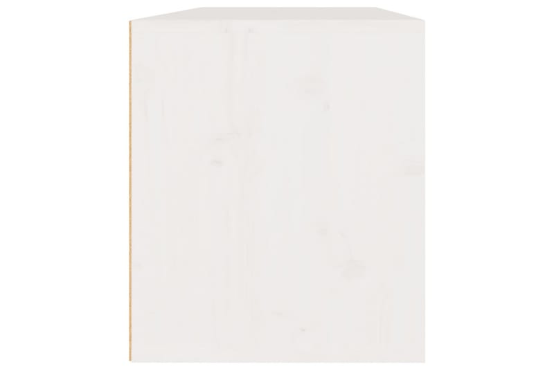 Veggskap 2 stk hvit 45x30x35 cm heltre furu - Hvit - Møbler - Mediamøbel & tv møbel - TV-benk & mediabenk
