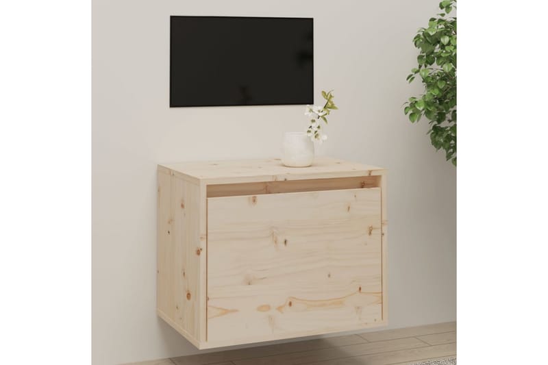 Veggskap 45x30x35 cm heltre furu - Brun - Møbler - Mediamøbel & tv møbel - TV-benk & mediabenk
