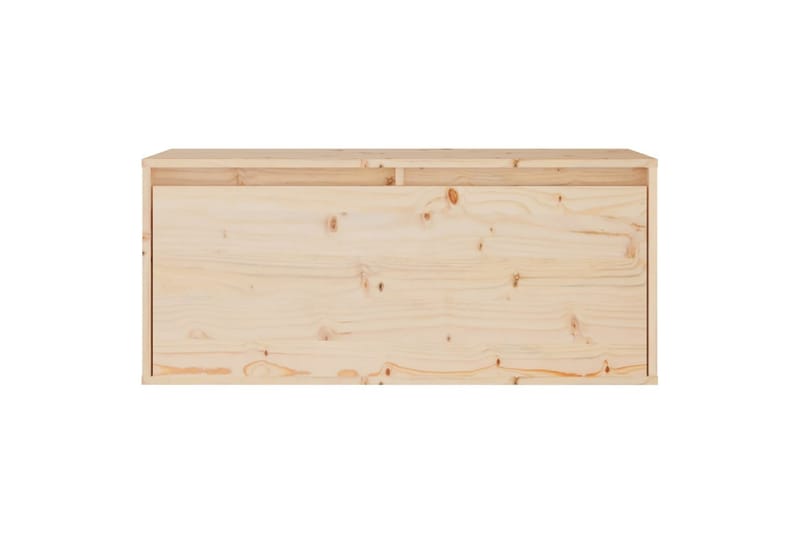 Veggskap 80x30x35 cm heltre furu - Brun - Møbler - Mediamøbel & tv møbel - TV-benk & mediabenk