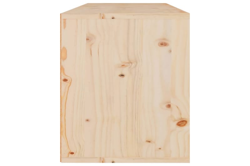 Veggskap 80x30x35 cm heltre furu - Brun - Møbler - Mediamøbel & tv møbel - TV-benk & mediabenk
