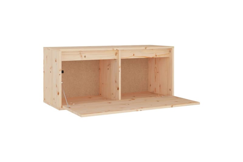 Veggskap 80x30x35 cm heltre furu - Brun - Møbler - Mediamøbel & tv møbel - TV-benk & mediabenk