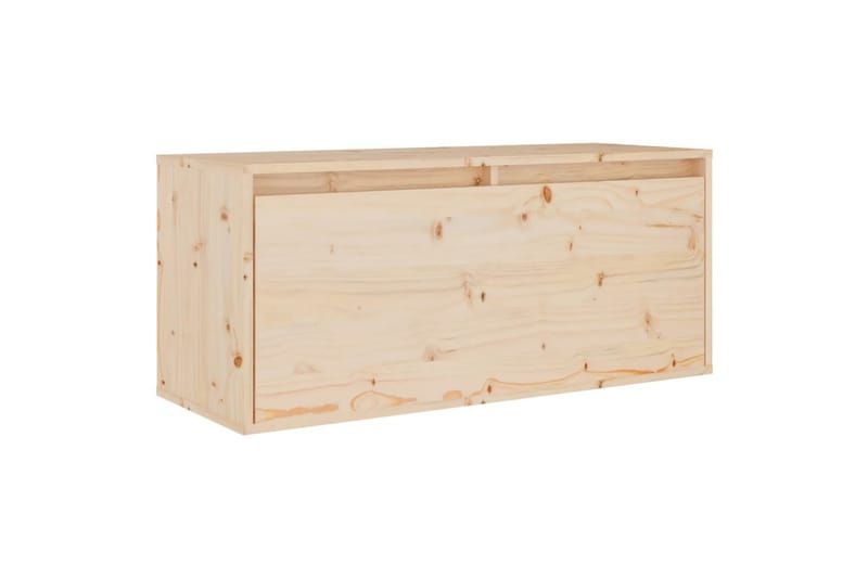 Veggskap 80x30x35 cm heltre furu - Brun - Møbler - Mediamøbel & tv møbel - TV-benk & mediabenk