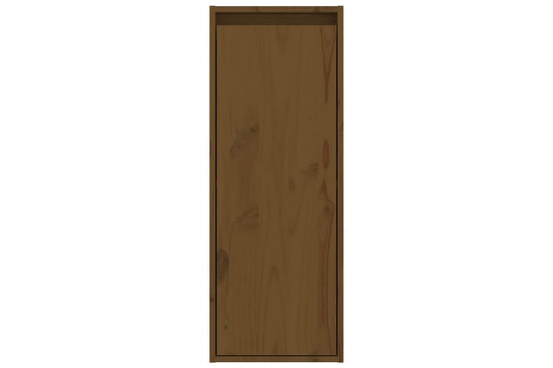 Veggskap honningbrun 30x30x80 cm heltre furu - Brun - Møbler - Mediamøbel & tv møbel - TV-benk & mediabenk