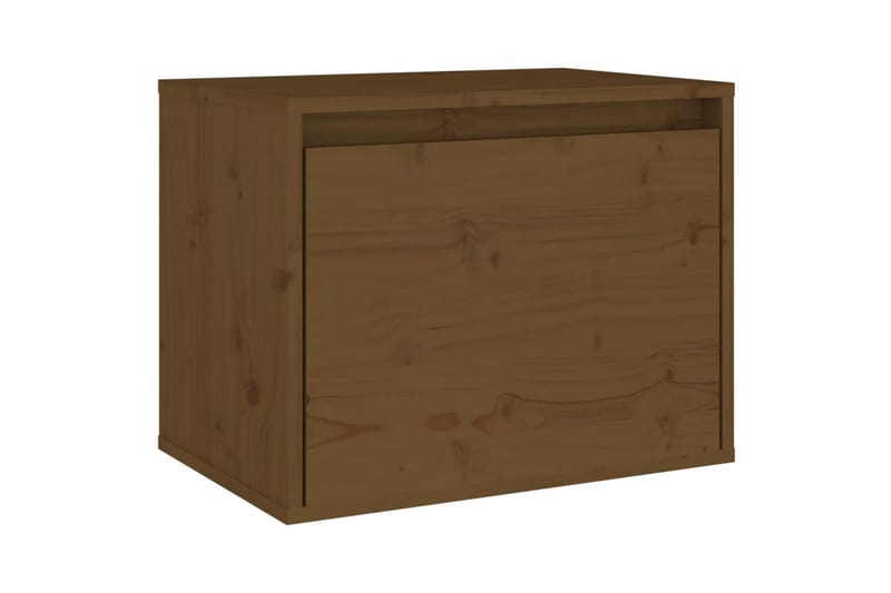 Veggskap honningbrun 45x30x35 cm heltre furu - Brun - Møbler - Mediamøbel & tv møbel - TV-benk & mediabenk