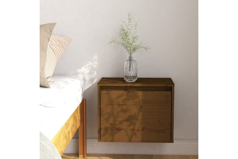 Veggskap honningbrun 45x30x35 cm heltre furu - Brun - Møbler - Mediamøbel & tv møbel - TV-benk & mediabenk