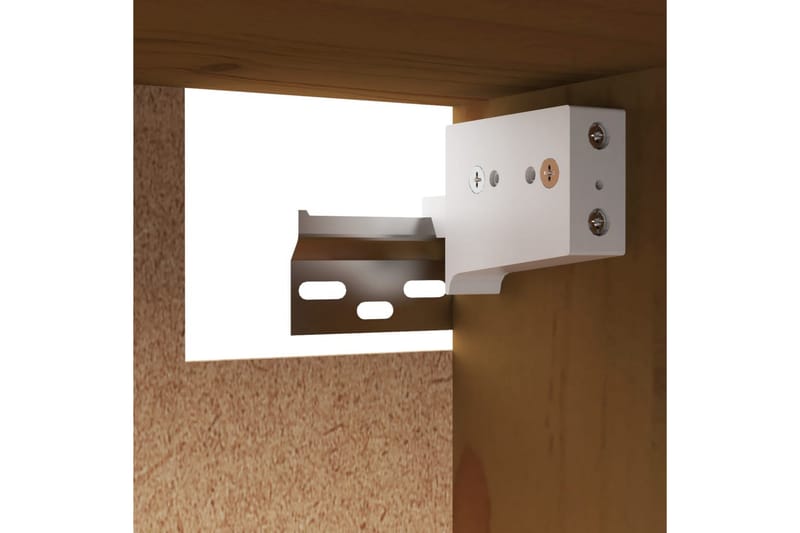 Veggskap honningbrun 45x30x35 cm heltre furu - Brun - Møbler - Mediamøbel & tv møbel - TV-benk & mediabenk