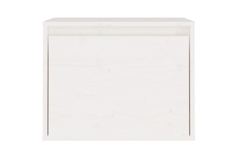 Veggskap hvit 45x30x35 cm heltre furu - Hvit - Møbler - Mediamøbel & tv møbel - TV-benk & mediabenk