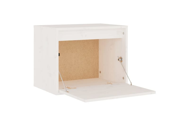Veggskap hvit 45x30x35 cm heltre furu - Hvit - Møbler - Mediamøbel & tv møbel - TV-benk & mediabenk