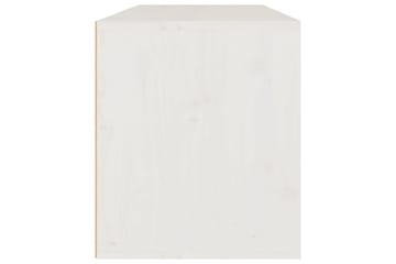 Veggskap hvit 80x30x35 cm heltre furu - Hvit - Møbler - Mediamøbel & tv møbel - TV-benk & mediabenk