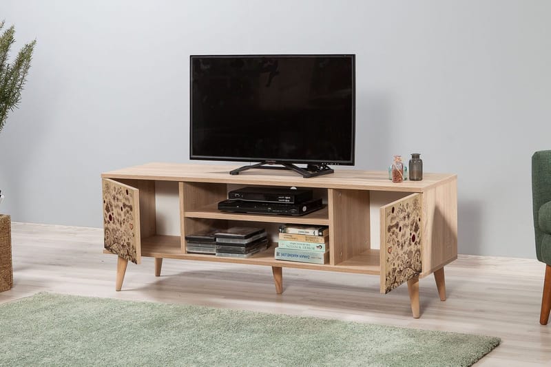 Vellavie TV-benk 140 cm - Mønstrete - Møbler - Mediamøbel & tv møbel - TV-benk & mediabenk