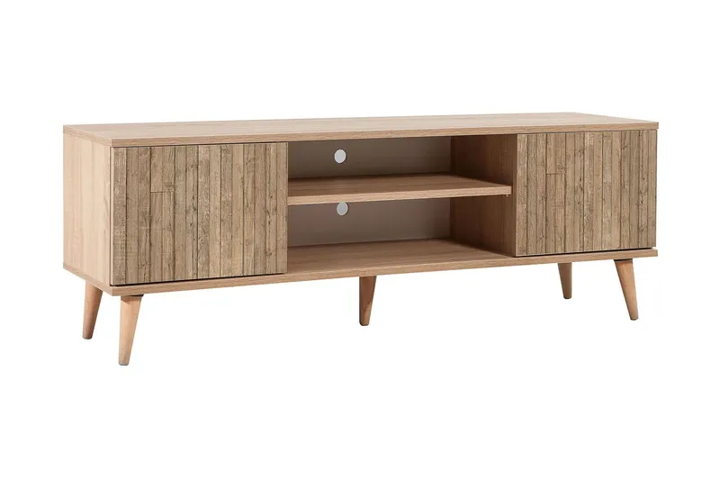 Vellavie TV-benk 140 cm med Oppbevaring i Tre, Brun