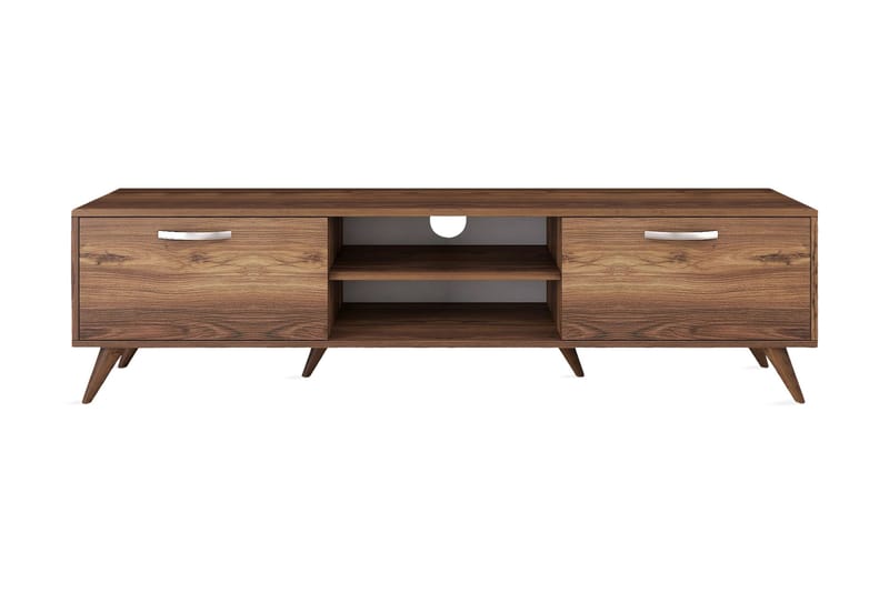 Virkesbo TV-benk med Oppbevaring 180 cm, Valnøtt / Brun / Rustikk