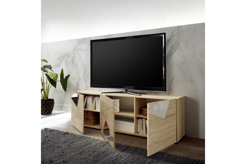 Vittoria Tv-benk 181 cm Beige - Lc Spa - Møbler - Mediamøbel & tv møbel - TV-benk & mediabenk