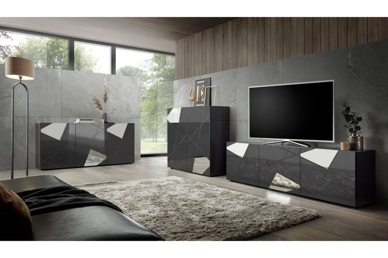 Vittoria Tv-benk 181 cm Vit - Lc Spa - Møbler - Mediamøbel & tv møbel - TV-benk & mediabenk