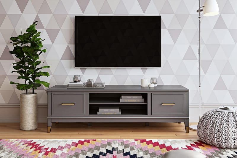 Westerleigh TV-benk 152x50 cm Grafittgrå - CosmoLiving - Møbler - Mediamøbel & tv møbel - TV-benk & mediabenk