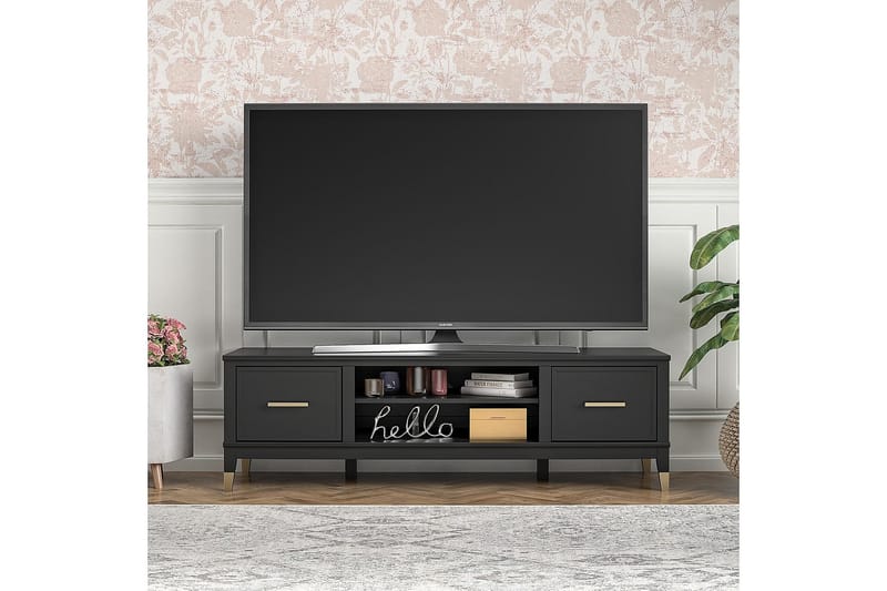 Westerleigh TV-benk 152x50 cm Svart - CosmoLiving - Møbler - Mediamøbel & tv møbel - TV-benk & mediabenk