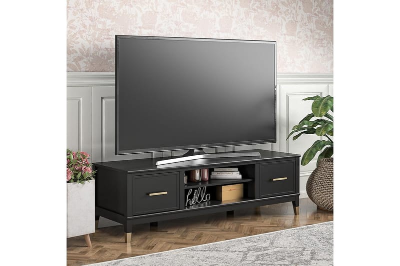 Westerleigh TV-benk 152x50 cm Svart - CosmoLiving - Møbler - Mediamøbel & tv møbel - TV-benk & mediabenk