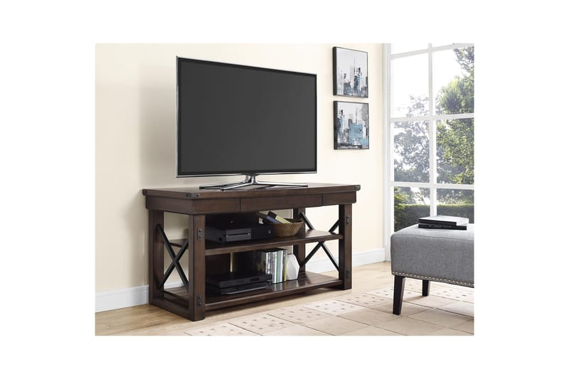 Wildwood Tv-benk 120,7x50,8 cm Svart - Dorel Home - TV-benk & mediabenk
