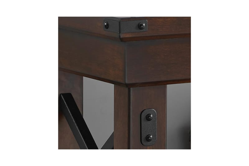 Wildwood Tv-benk 160x48 cm Mørkebrun - Dorel Home - Møbler - Mediamøbel & tv møbel - TV-benk & mediabenk