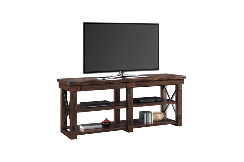 Wildwood Tv-benk 160x48 cm Mørkebrun - Dorel Home - Møbler - Mediamøbel & tv møbel - TV-benk & mediabenk