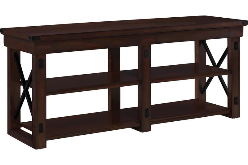 Wildwood Tv-benk 160x48 cm Mørkebrun - Dorel Home - Møbler - Mediamøbel & tv møbel - TV-benk & mediabenk