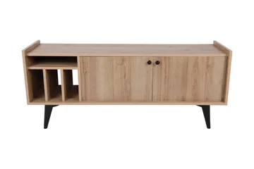 Winskill TV-benk 150 cm - Natur / Svart - Møbler - Mediamøbel & tv møbel - TV-benk & mediabenk