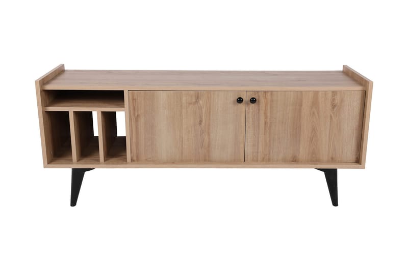 Winskill TV-benk 150 cm - Natur / Svart - Møbler - Mediamøbel & tv møbel - TV-benk & mediabenk