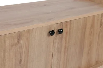Winskill TV-benk 150 cm - Natur / Svart - Møbler - Mediamøbel & tv møbel - TV-benk & mediabenk