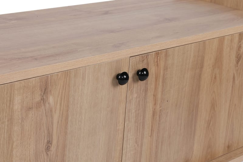 Winskill TV-benk 150 cm - Natur / Svart - Møbler - Mediamøbel & tv møbel - TV-benk & mediabenk