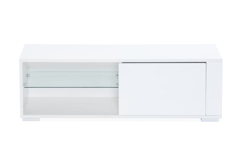 Yttersmark TV-Benk 100 cm med LED-Belysning - Hvit - TV-benk & mediabenk