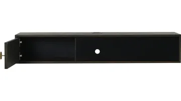 TV-benk NFG LYON for vegg Brunlackad ek 133 cm - Brunlakkert eik - Møbler - Mediamøbel & tv møbel - TV-benk & mediabenk